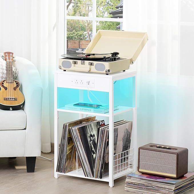LELELINKY White Night Stand - Image 6