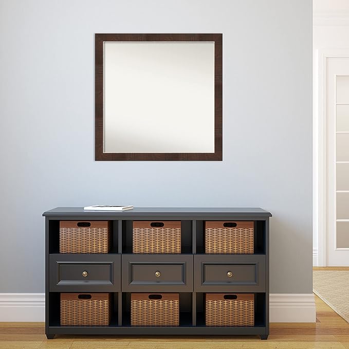 Amanti Art Brown Bathroom Mirror - Image 5