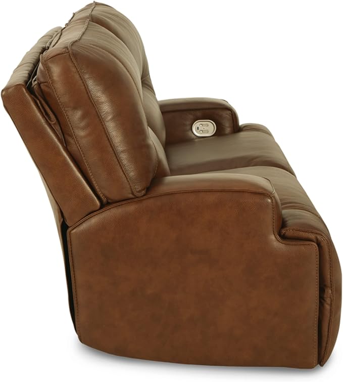 Signature Design by Ashley Francesca Modern Tufted Leather 2 Seat Power - Image 6