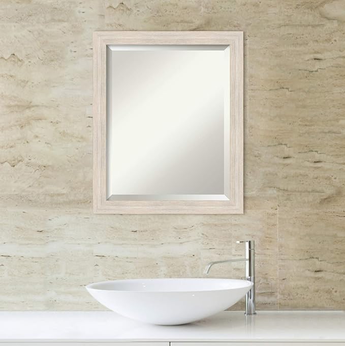 Amanti Art White Bathroom Mirror - Image 5