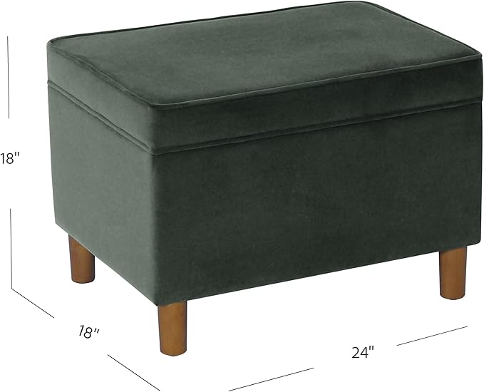 Home Decor | Dinah Collection Modern Storage Ottoman | Ottoman - Image 3