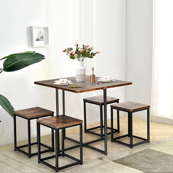 Giantex 5 Piece Dining Table Set, Dining Set - Image 6