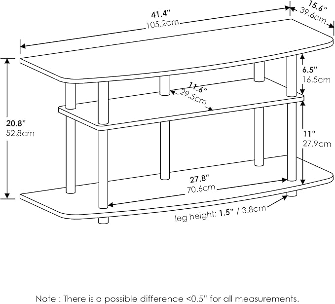 Furinno Frans Turn-N-Tube TV Stand - Image 3