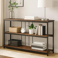 INHABIT UNION Sofa Console Table, Farmhouse Long Entryway Table by INHABITUNION