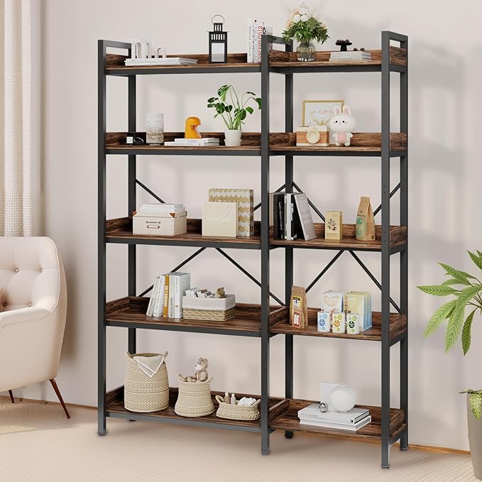 5-Tier Corner Bookshelf - Image 5