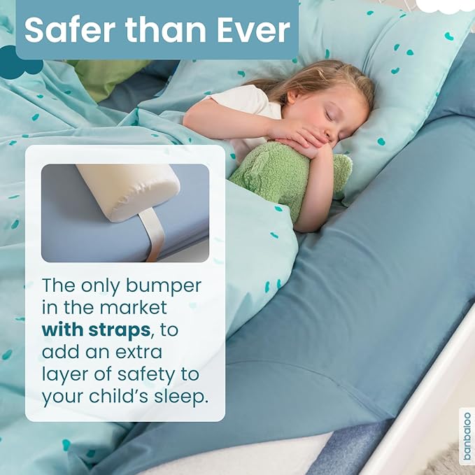 BANBALOO | Bed Bumper for Toddlers 53" | Bed Rails for Queen, Full-Size Bed | - Image 2