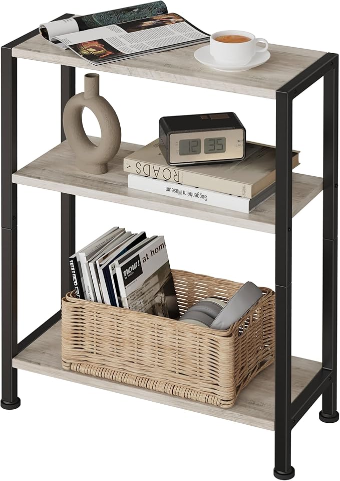 3-Tier Side Table, Small EndTable, Sofa SideTable by VANTIMO