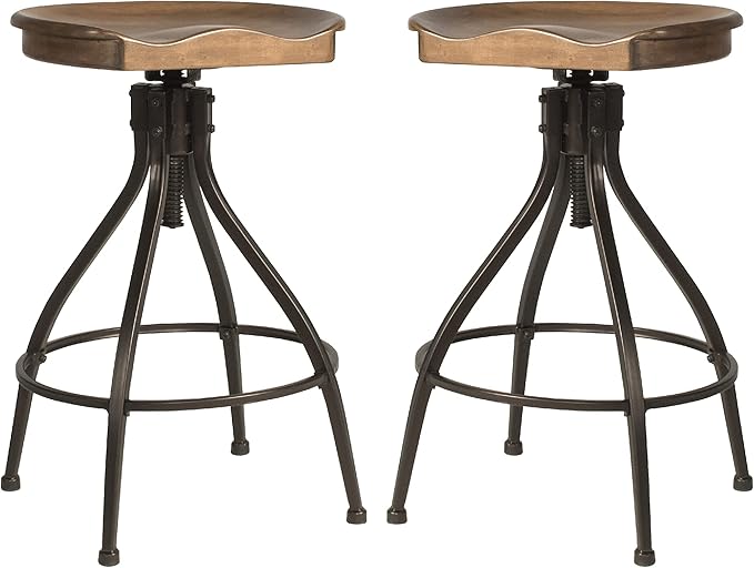 Hillsdale Worland Backless Metal Adjustable Height Stool by HillsdaleFurniture
