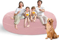7FT Bean Bag Chair with Ultra Soft Velvet Cover Bean Bag Sofa with Memory Foam by Unknown