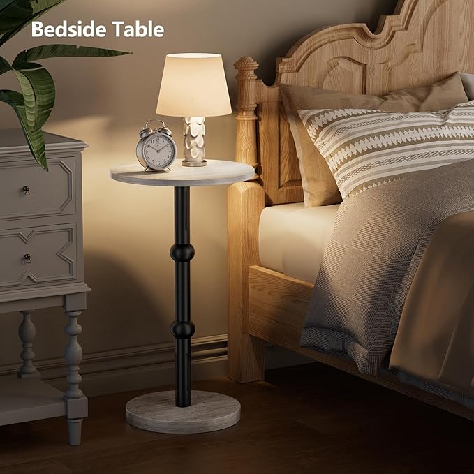 Drink Table, Small Round Side Table - Image 7