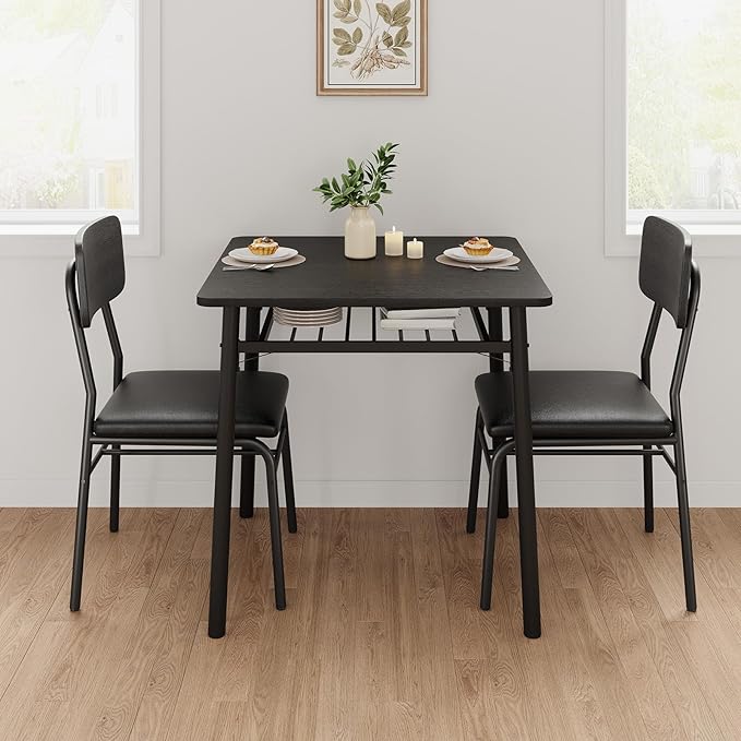 IDEALHOUSE 3-Piece Dining Table Set - Image 2