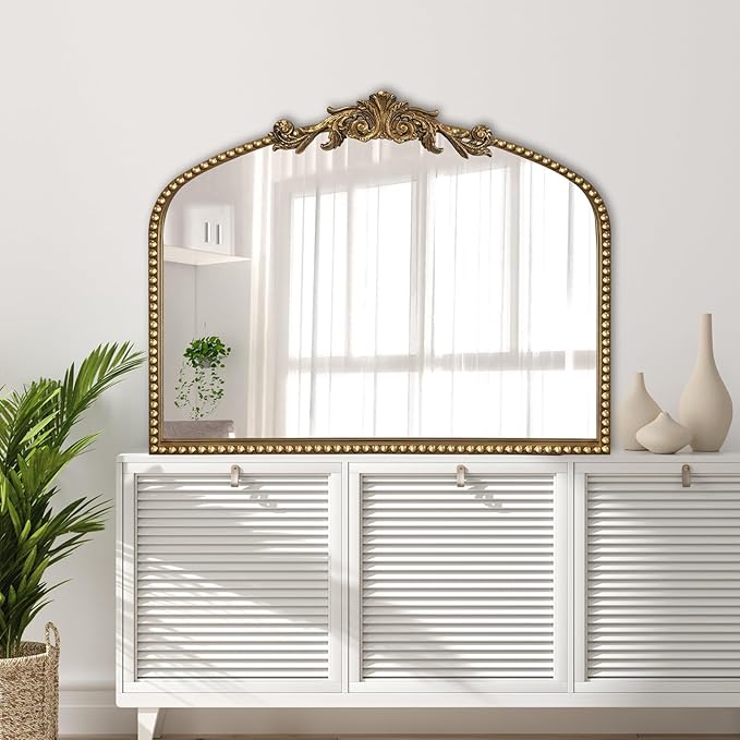 Baroque Arch Mirror for Living Room Wall, Bedroom Decor - Image 6