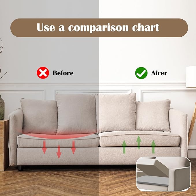 1 Pcs Couch Cushion Support for Sagging Cushion 20" x 20" 40D High Density - Image 3