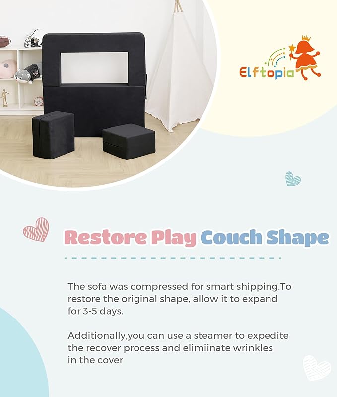 Modular Kids Sofa, Toddler Couch Foam Armchair - Image 7
