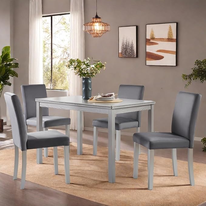 Dining Table Set for 4, 5-Piece Dining Room Table Set by Outdoorchairs