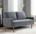 Kent Velvet Loveseat Sofa, European Style by ContainerDirect