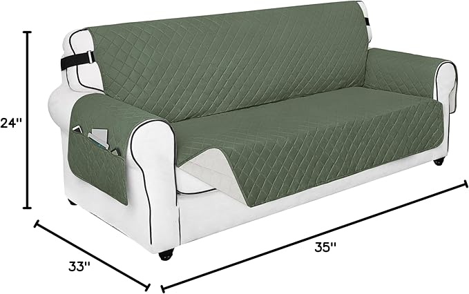 PureFit Reversible Sofa Couch Cover Water Resistant Couch Covers - Image 7