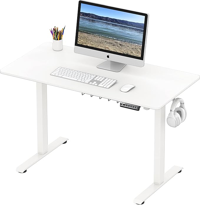 SHW 48-Inch Electric Height Adjustable Sit to Stand Desk - Image 4