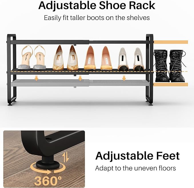 Shoe Rack - Expandable Shoe Organizer - Image 7