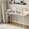 Frylr Small Folding Computer Desk – Portable 55.1 Inch Foldable Laptop Table by Frylr