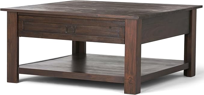 SIMPLIHOME Monroe Square Coffee Table by SimpliHome