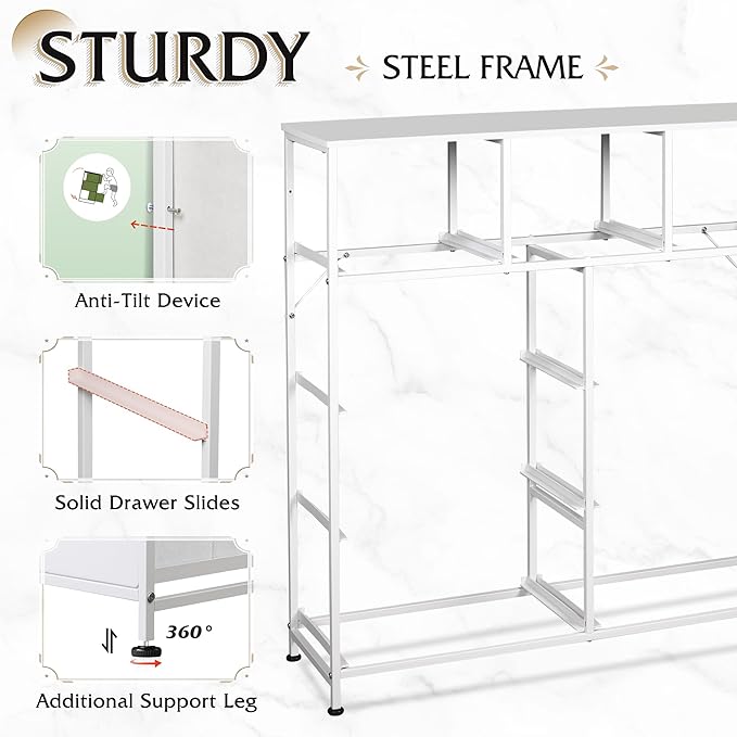 WLIVE 9-Drawer Dresser, Fabric Storage Tower - Image 5