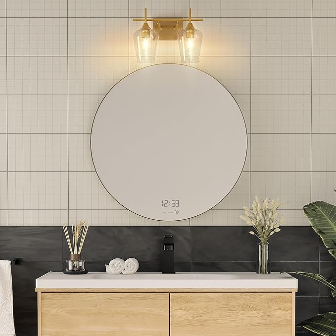 VONLUCE Bathroom Vanity Light, 2 Light Bathroom Light Fixture Over Mirror - Image 8