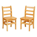 ECR4Kids Three Rung Ladderback Chair, 14in Seat Height, Classroom Seating by ECR4Kids