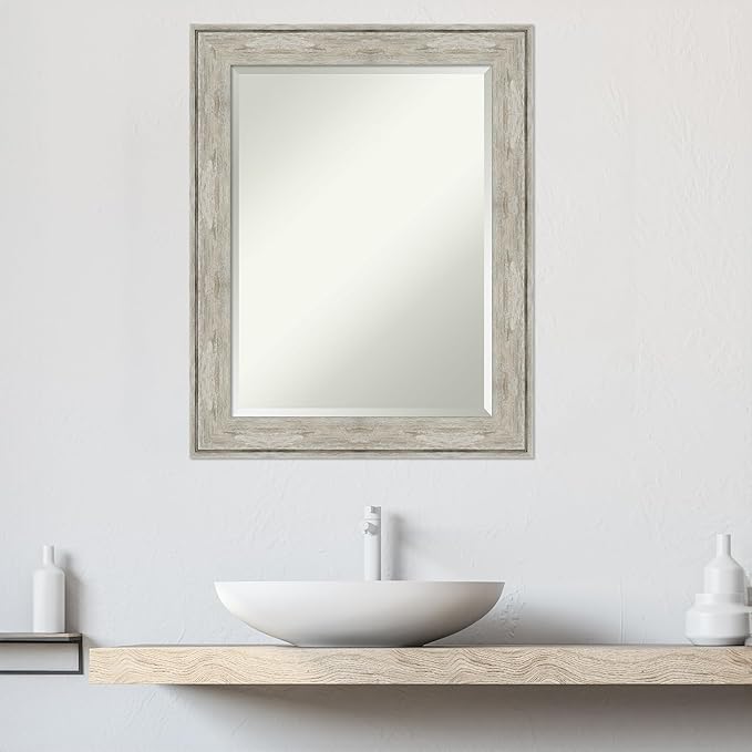 Amanti Art Silver Bathroom Mirror - Image 5
