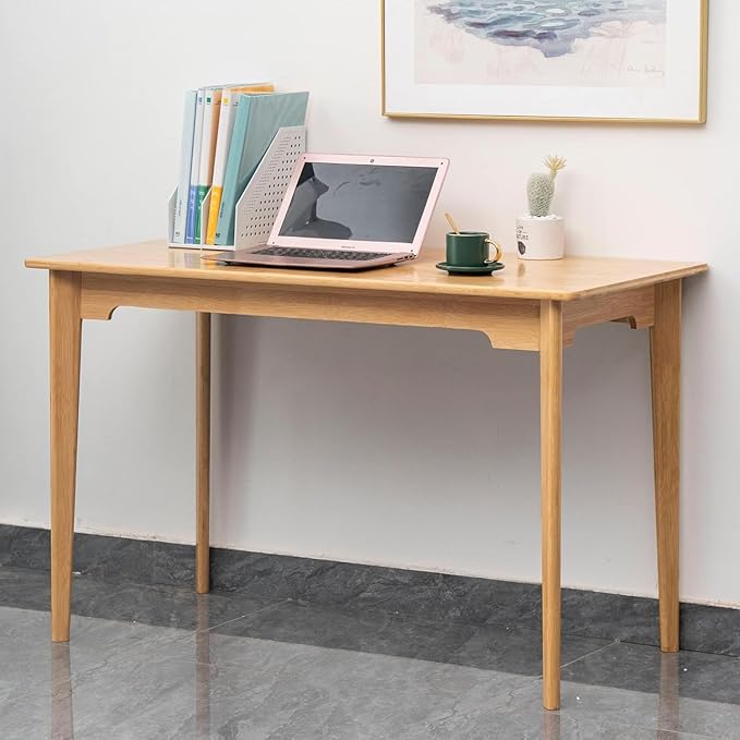 Maydear 47" Bamboo Writing Desk Multipurpose Table, Modern Simple Computer Desk by Maydear