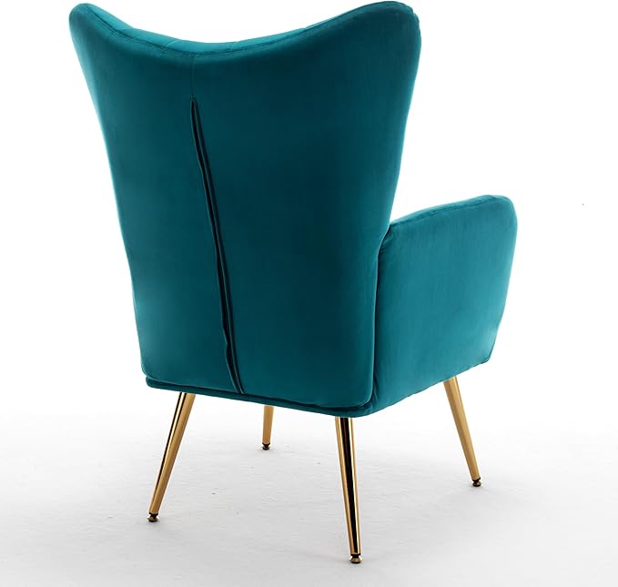 Container Furniture Direct Modern Chic Mid-Century Velvet Accent Armchair - Image 11