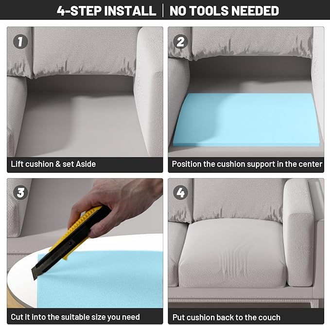 Couch Cushion Support for Sagging Seat - Image 4