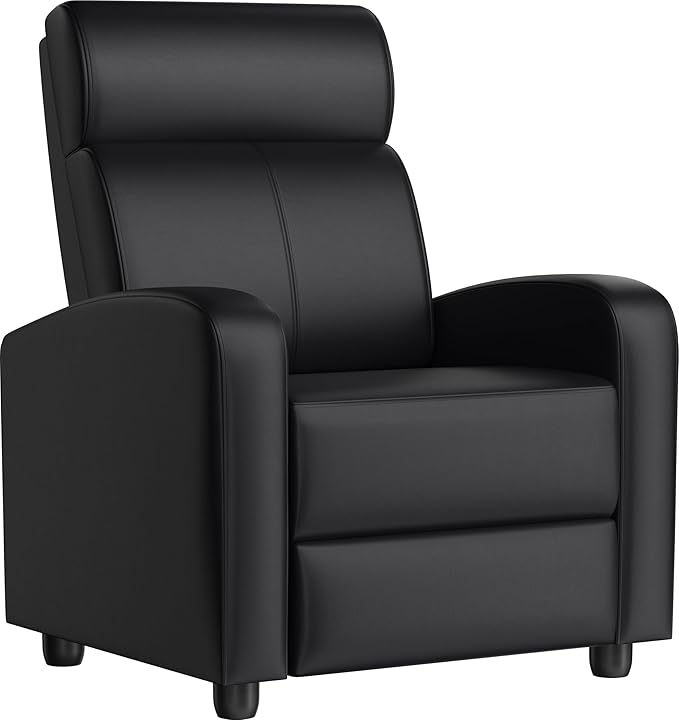 Yaheetech Recliner Chair PU Leather Recliner Sofa Home Theater Seating by Yaheetech