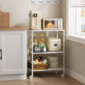 3-Tier Kitchen Cart with Adjustable Shelves by Unknown