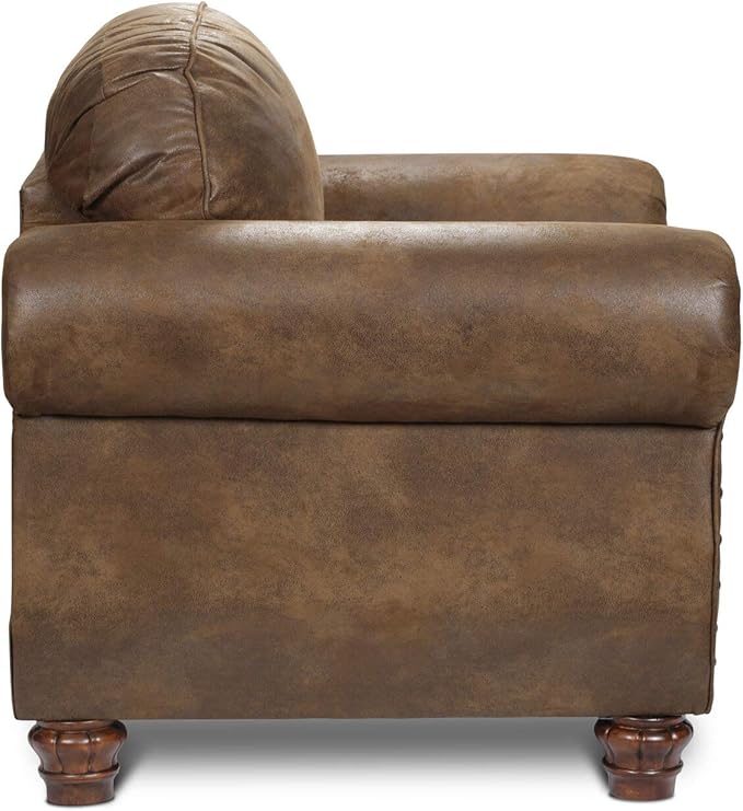American Furniture Classics Sedona 4-Piece Microfiber Sofa Set in Brown - Image 7