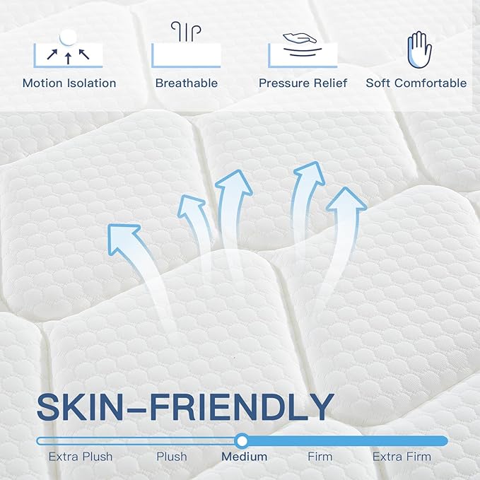 Queen Size 10 Inch Gel Memory Foam Mattress - Image 4