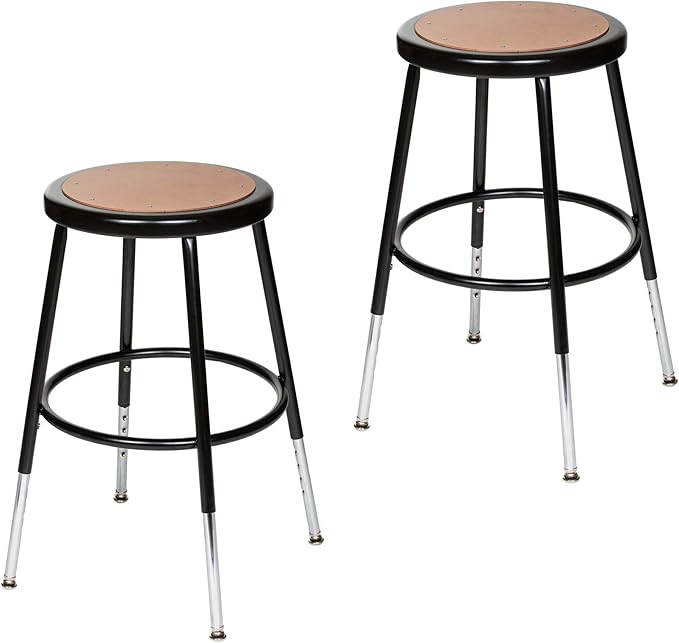 OEF Furnishings (2 Pack Height Adjustable Steel Stools by OEFFurnishings