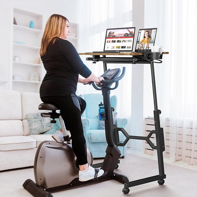 Small Standing Desk with Wheels, Portable Treadmill Desk, Rolling Desk - Image 2