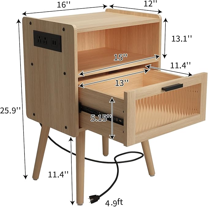 Mid Century Modern Nightstand - Image 3
