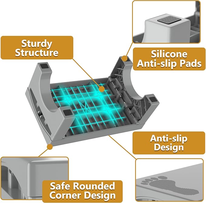 Folding Step Stool for Adults Kids, Heavy Duty Non-Slip Foldable Stepping Stool - Image 5