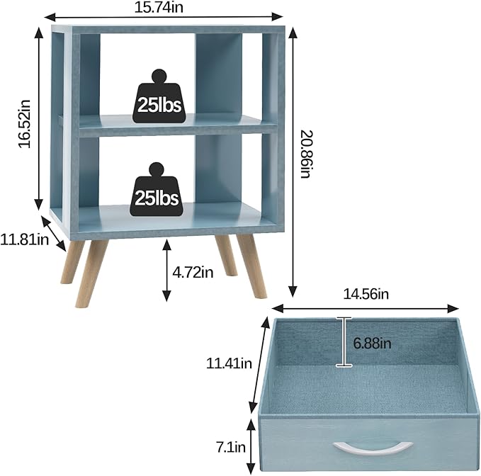 Night Stand, Nursery Side Table - Image 2