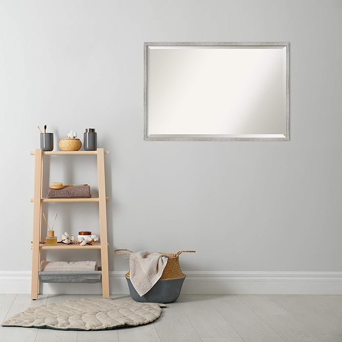 Amanti Art White Bathroom Mirror - Image 5