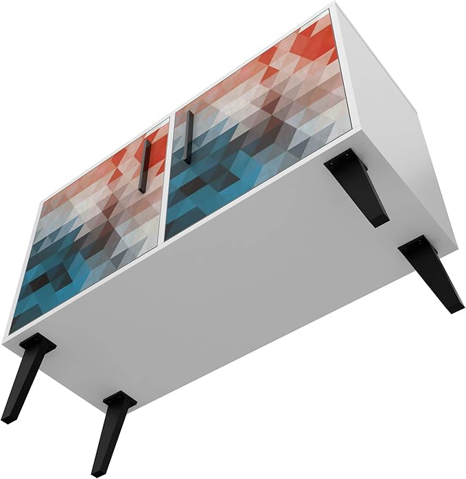 Manhattan Comfort Amsterdam Double Door Side Table - Image 10