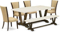 East West Furniture V727VE703-6 6 Piece Dining Room Table Set Contains a by EastWestFurniture