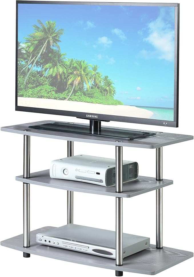Convenience Concepts Designs2Go No Tools 3-Tier Stand Entertainment Center 37 - Image 3