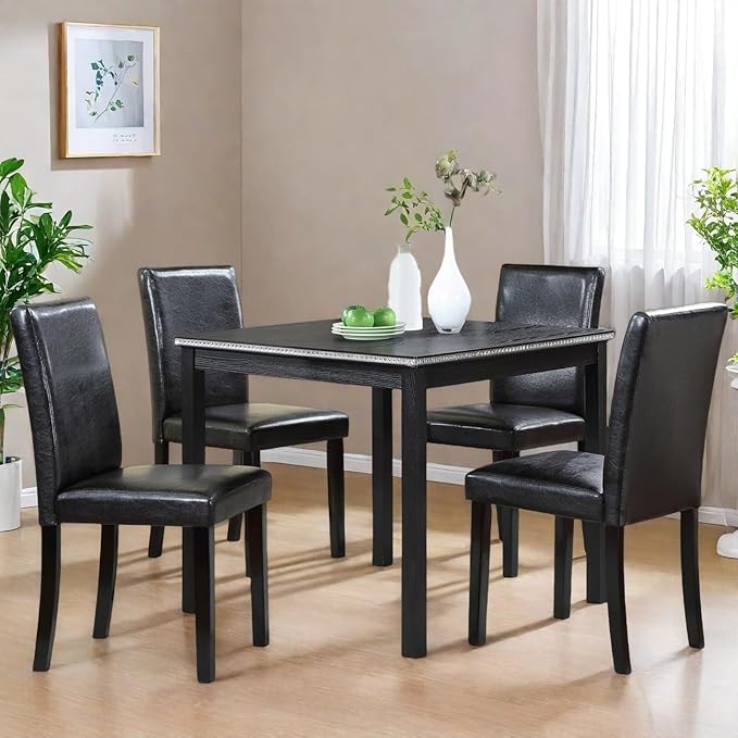 Dining Table Set for 4, 5-Piece Dining Room Table Set by Outdoorchairs