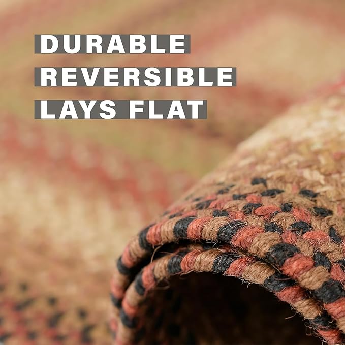 Gingerbread Brown Round Braided Rugs, Dining Room, Everywhere - Image 4