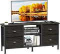 Furologee TV Stand with 4 Drawers, 43 inch Entertainment Center with Open by Furologee