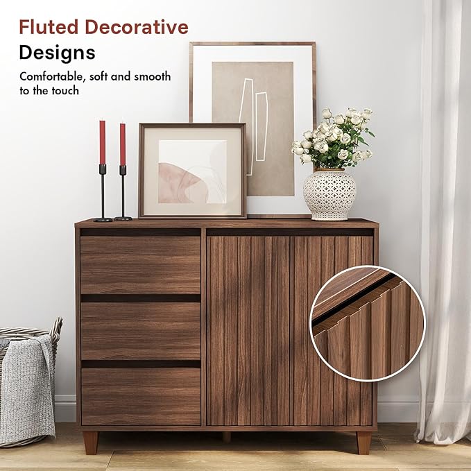 Redkey Fluted Sideboard Cabinet - Image 4