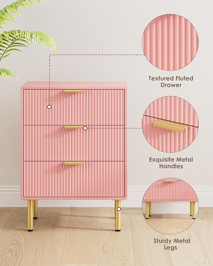 Night Stand, Tall Bedside Table - Image 4